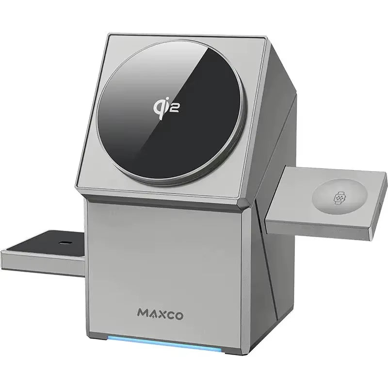 Qi2 Rotating 3-in-1 Magnetic Charging Stand
